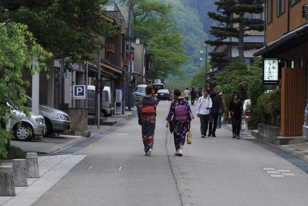 湯涌の街並み